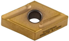 Seco - DNMG442 UX Grade TS2500 Carbide Turning Insert - TiAlN/TiN Finish, 55° Diamond, 1/2" Inscr Circle, 1/4" Thick, 1/32" Corner Radius - Benchmark Tooling