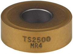 Seco - RNMG64 MR4 Grade TS2500 Carbide Turning Insert - TiAlN/TiN Finish, Round, 3/4" Inscr Circle, 1/4" Thick - Benchmark Tooling