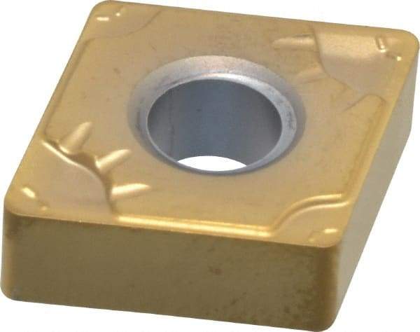 Seco - CNMG432 MF5 Grade TS2500 Carbide Turning Insert - TiAlN/TiN Finish, 80° Diamond, 1/2" Inscr Circle, 3/16" Thick, 1/32" Corner Radius - Benchmark Tooling