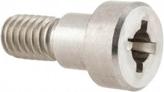 Made in USA - 3/8" Shoulder Diam x 5/16" Shoulder Length, 5/16-18 UNC, Phillips Precision Shoulder Screw - 300, 18-8 Stainless Steel, Uncoated, 1/4" Head Height x 9/16" Head Diam - Benchmark Tooling