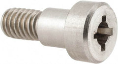 Made in USA - 3/8" Shoulder Diam x 3/8" Shoulder Length, 5/16-18 UNC, Phillips Precision Shoulder Screw - 300, 18-8 Stainless Steel, Uncoated, 1/4" Head Height x 9/16" Head Diam - Benchmark Tooling