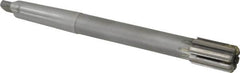 Made in USA - 1-1/8" Diam, 3MT Morse Taper Shank, 1-3/4" Flute Length, Machine Expansion Reamer - Straight Flute, 11" OAL, Right Hand Cut, 8 Flutes, Carbide-Tipped, Bright Finish - Benchmark Tooling