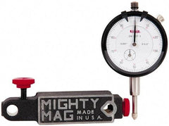 SPI - 0.001" Graduation, 0-100 Dial Reading, Indicator & Base Kit - 4-1/2" Base Length x 1-1/4" Base Width x 1" Base Height, 2" Dial Diam - Benchmark Tooling