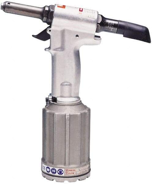 HUCK - Up to 1/4" Capacity, Air Riveting Hammer - 0.683" Long Stroke, 1/4" Inlet - Benchmark Tooling