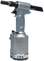 HUCK - Up to 1/4" Capacity, Air Riveting Hammer - 0.743" Long Stroke, 1/4" Inlet - Benchmark Tooling