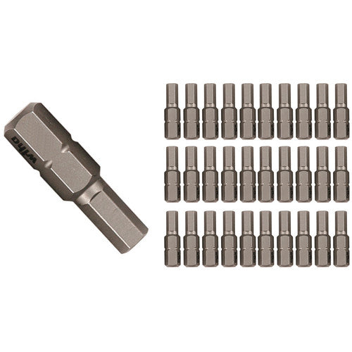 Hex Inch Contractor Grade Insert Bits 5/64″ × 25mm (30 Piece Bulk Pack) - Benchmark Tooling