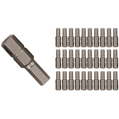 Hex Inch Contractor Grade Insert Bits 5/64″ × 25mm (30 Piece Bulk Pack) - Benchmark Tooling