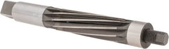 Made in USA - 1-3/8" Reamer Diam, Straight Shank, 4-9/16" Flute Length, Hand Expansion Reamer - Spiral Flute, 10-1/2" OAL, Left Hand Spiral, Right Hand Cut, 10 Flutes, High Speed Steel - Benchmark Tooling