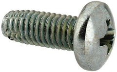 Value Collection - #10-32 UNF Thread, 1/2" Length Under Head, Phillips Drive Steel Thread Cutting Screw - Pan Head, Grade 2, Point Type F, Zinc-Plated Finish - Benchmark Tooling