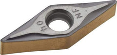 Iscar - VNMG2.5-1 NF Grade IC807 Carbide Turning Insert - TiAlN Finish, 35° Diamond, 9/32" Inscr Circle, 5/32" Thick, 1/64" Corner Radius - Benchmark Tooling