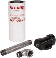 Tuthill - 3/4 Inlet Size, 18 GPM, Pump Filter - 11 Long, 10 Micron Mesh, Cast Iron - Benchmark Tooling