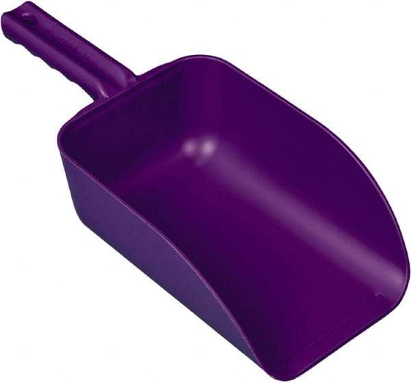 Remco - 82 oz Purple Polypropylene Flat Bottom Scoop - 5.9" Wide x 3.3" Deep Bowl, 15.1" OAL - Benchmark Tooling