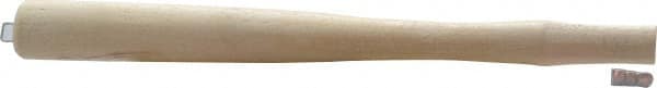 Made in USA - 12" Long Replacement Handle for Ball Pein, Machinist & Riveting Hammers - 3/4" Eye Length x 7/16" Eye Width, Hickory, Material Grade Type A - Benchmark Tooling