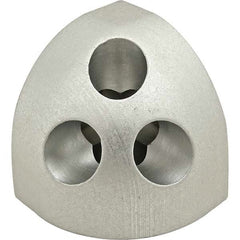 80/20 Inc. - 1-1/2" Wide x 1-1/2" High x 1-1/2" Long Open Shelving Corner Fastener - Benchmark Tooling