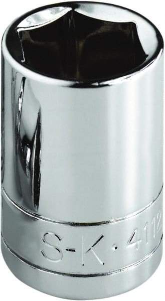 SK - 11/32", 1/4" Drive, Standard Hand Socket - 6 Points, Steel, Chrome Finish - Benchmark Tooling