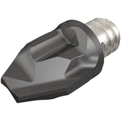 Iscar - MM HCF Grade IC908 Carbide Chamfer Milling Tip Insert - TiAlN Finish, 2 Flutes, 0.157" Cutting Diam, 0.197" Depth of Cut, 10mm Extension - Benchmark Tooling