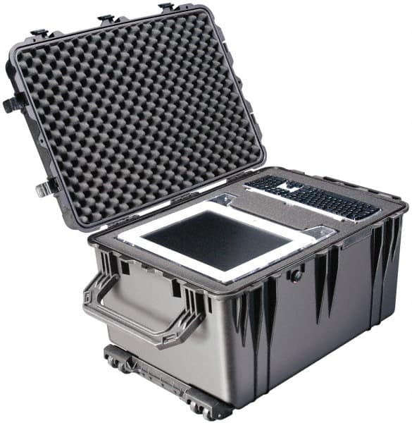 Pelican Products, Inc. - 23" Wide x 23" Deep x 19-31/64" High, Clamshell Hard Case - Black, Plastic - Benchmark Tooling