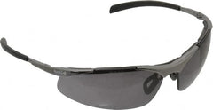 bolle SAFETY - Smoke Lenses, Framed Safety Glasses - Anti-Fog, Scratch Resistant, Silver Frame, Wrap Around - Benchmark Tooling