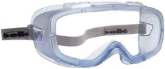 bolle SAFETY - Size Universal, Clear Anti-Fog & Scratch Resistant Lens, Safety Goggles - Indirect Vent, Blue Frame - Benchmark Tooling
