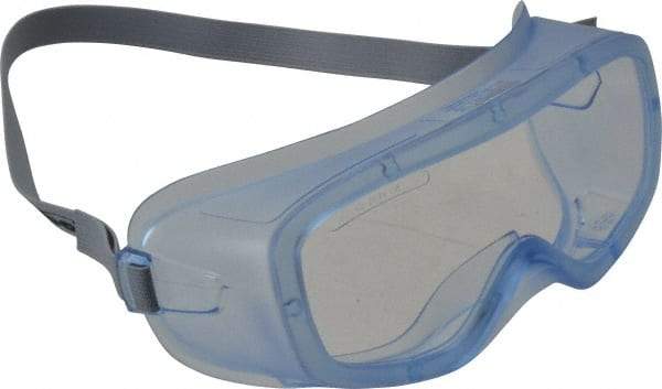 bolle SAFETY - Size Universal, Clear Anti-Fog & Scratch Resistant Lens, Safety Goggles - Indirect Vent, Blue Frame - Benchmark Tooling