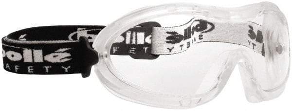 bolle SAFETY - Size Universal, Clear Anti-Fog & Scratch Resistant Lens, Safety Goggles - Indirect Vent, Clear Frame - Benchmark Tooling