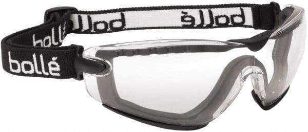 bolle SAFETY - Size Universal, Clear Anti-Fog & Scratch Resistant Lens, Safety Goggles - Ventless, Black Frame - Benchmark Tooling