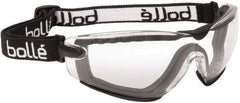 bolle SAFETY - Size Universal, Clear Anti-Fog & Scratch Resistant Lens, Safety Goggles - Ventless, Black Frame - Benchmark Tooling