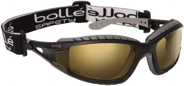 bolle SAFETY - Twilight Lenses, Framed Safety Glasses - Anti-Fog, Scratch Resistant, Black/Gray Polycarbonate Frame, Wrap Around - Benchmark Tooling