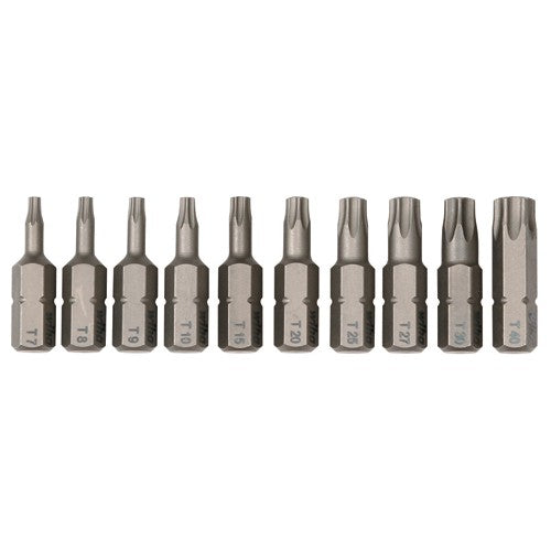 10PC TORX INSERT BIT SET - Benchmark Tooling