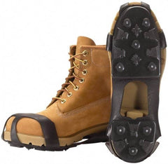 Winter Walking - Size 2XL, (Women's Size XL) Overshoe Cleat - Grit Traction, Black - Benchmark Tooling
