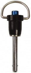 Gibraltar - 5/16" Pin Diam, 1-1/4" Usable Length, Ring Handle Quick Release Pin - 2-1/2" OAL - Benchmark Tooling