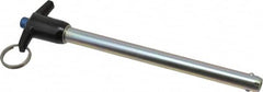 Gibraltar - 1/2" Diam, 6" Usable Length, T Handle, Quick Release Pin - Grade 4130 Steel, Zinc-Plated Finish - Benchmark Tooling