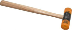 Stanley - 8 oz Head 1-3/8" Face Diam Plastic Dead Blow Hammer - 12" OAL, Hickory Handle - Benchmark Tooling