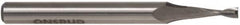 Onsrud - 3/8" Cutting Diam x 1" Length of Cut, 2 Flute, Upcut Spiral Router Bit - Uncoated, Right Hand Cut, High Speed Steel, 3-1/2" OAL x 1/2" Shank Diam, Double Edge, 19 to 32° Helix Angle - Benchmark Tooling