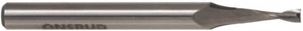 Onsrud - 5/16" Cutting Diam x 1" Length of Cut, 2 Flute, Upcut Spiral Router Bit - Uncoated, Right Hand Cut, High Speed Steel, 3-1/2" OAL x 1/2" Shank Diam, Double Edge, 19 to 32° Helix Angle - Benchmark Tooling