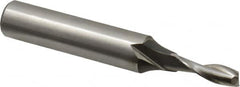 Onsrud - 1/4" Cutting Diam x 3/4" Length of Cut, 2 Flute, Upcut Spiral Router Bit - Uncoated, Right Hand Cut, High Speed Steel, 3-1/4" OAL x 1/2" Shank Diam, Double Edge, 19 to 32° Helix Angle - Benchmark Tooling