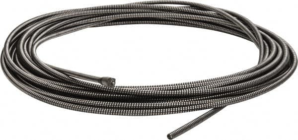 Ridgid - 3/8" x 75' Drain Cleaning Machine Cable - Solid Core, 1-1/2" to 3" Pipe, Use with K380 - Benchmark Tooling