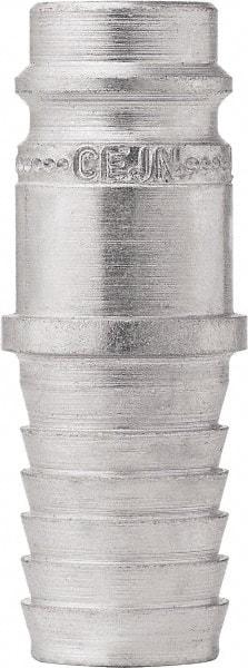 CEJN - Hose Barb European High Flow Pneumatic Hose High Flow Connector - Steel Zinc-Plated, 3/8" Body Diam, 1/2" Hose ID - Benchmark Tooling