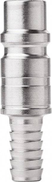 CEJN - Hose Barb Industrial Pneumatic Hose High Flow Connector - Steel Zinc-Plated, 1/2" Body Diam, 3/8" Hose ID - Benchmark Tooling