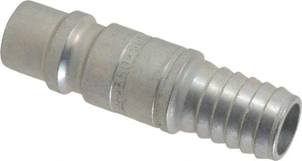 CEJN - Hose Barb Industrial Pneumatic Hose High Flow Connector - Steel Zinc-Plated, 1/2" Body Diam, 1/2" Hose ID - Benchmark Tooling