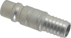 CEJN - Hose Barb Industrial Pneumatic Hose High Flow Connector - Steel Zinc-Plated, 1/2" Body Diam, 1/2" Hose ID - Benchmark Tooling