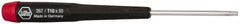 Wiha - T10 Torx Driver - 1-9/16" Blade Length, 5-3/4" OAL, Tapered Handle - Benchmark Tooling