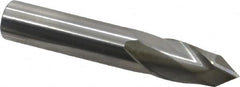 Melin Tool - 1/2" Diam, 1" LOC, 2 Flute, 90° Point Angle, Solid Carbide Drill Mill - Uncoated, 3" OAL, 1/2" Shank Diam - Benchmark Tooling
