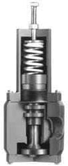 Plast-O-Matic - 3" Pipe, NPTF End Connection, PVC Pressure Regulating Valve - Viton Seal, 150 psi Inlet Pressure, 30 to 125 psi Working Pressure - Benchmark Tooling