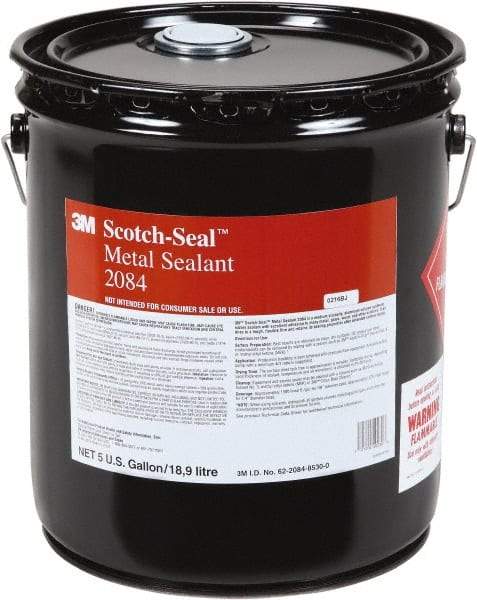 3M - 5 Gal Silver Metal Sealant - Dries to a Tough, Flexible Film, Water, Oil & Fuel Resistant, Retains Sealing Properties, Bonds & Seals Aluminum to Glass, Metals & Woods - Benchmark Tooling