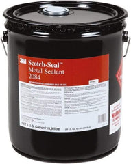 3M - 5 Gal Silver Metal Sealant - Dries to a Tough, Flexible Film, Water, Oil & Fuel Resistant, Retains Sealing Properties, Bonds & Seals Aluminum to Glass, Metals & Woods - Benchmark Tooling