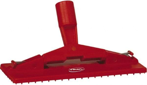 Vikan - 9" Long x 3-3/4" Wide Scouring Pad Holder - Red - Benchmark Tooling