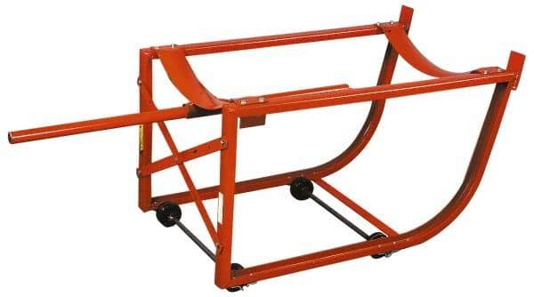 Value Collection - 600 Lb Load Capacity, Tilting Drum Cradle - 19-1/2" Wide x 21" High - Benchmark Tooling