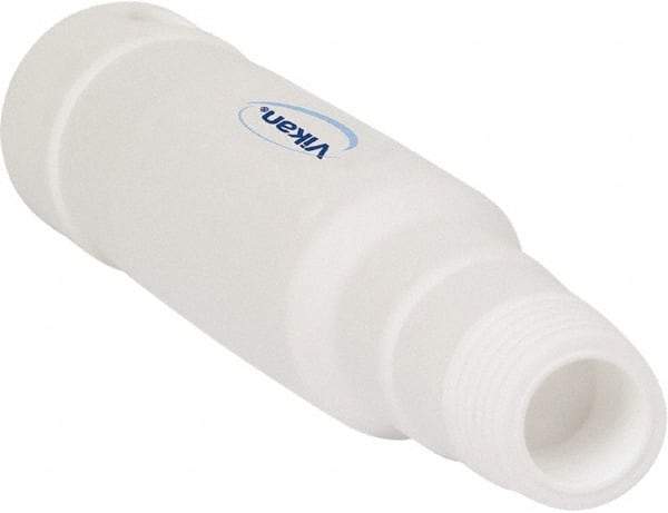 Vikan - 6-1/2 x 1-5/32" Polypropylene Squeegee Handle - European Threaded Connection, White - Benchmark Tooling