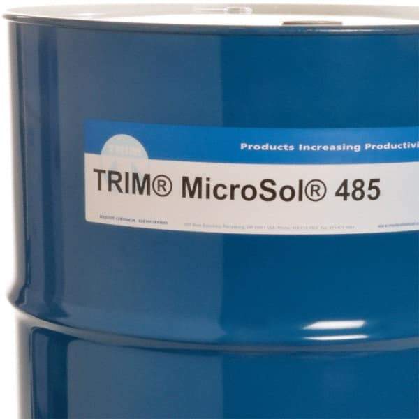 Master Fluid Solutions - Trim MicroSol 485, 54 Gal Drum Cutting & Grinding Fluid - Semisynthetic, For Machining - Benchmark Tooling